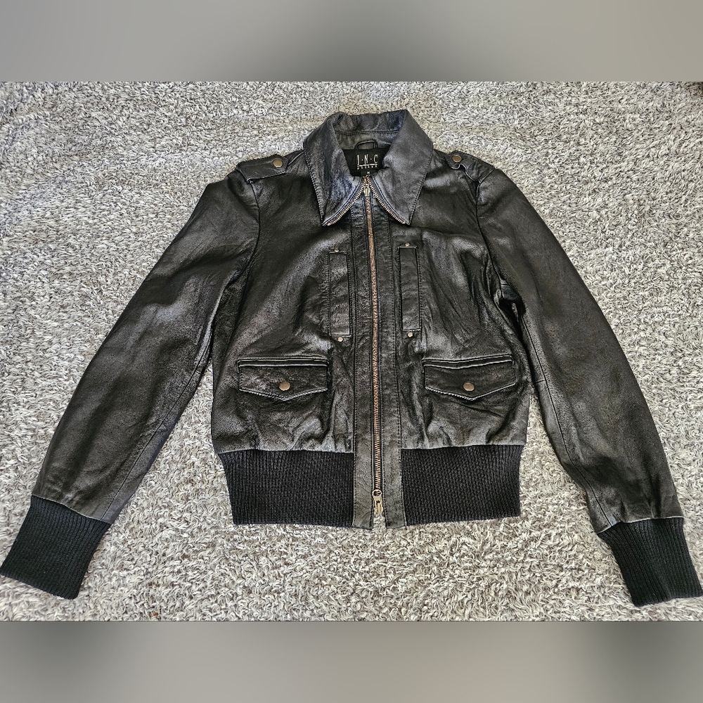 Leather Jacket Womens Size Medium